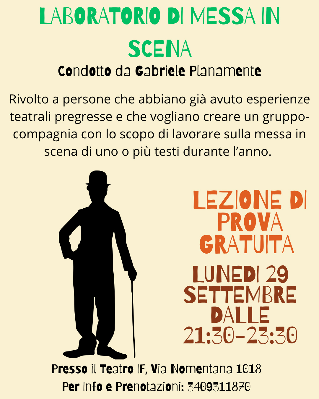 laboratorio messa in scena gabriele planamente