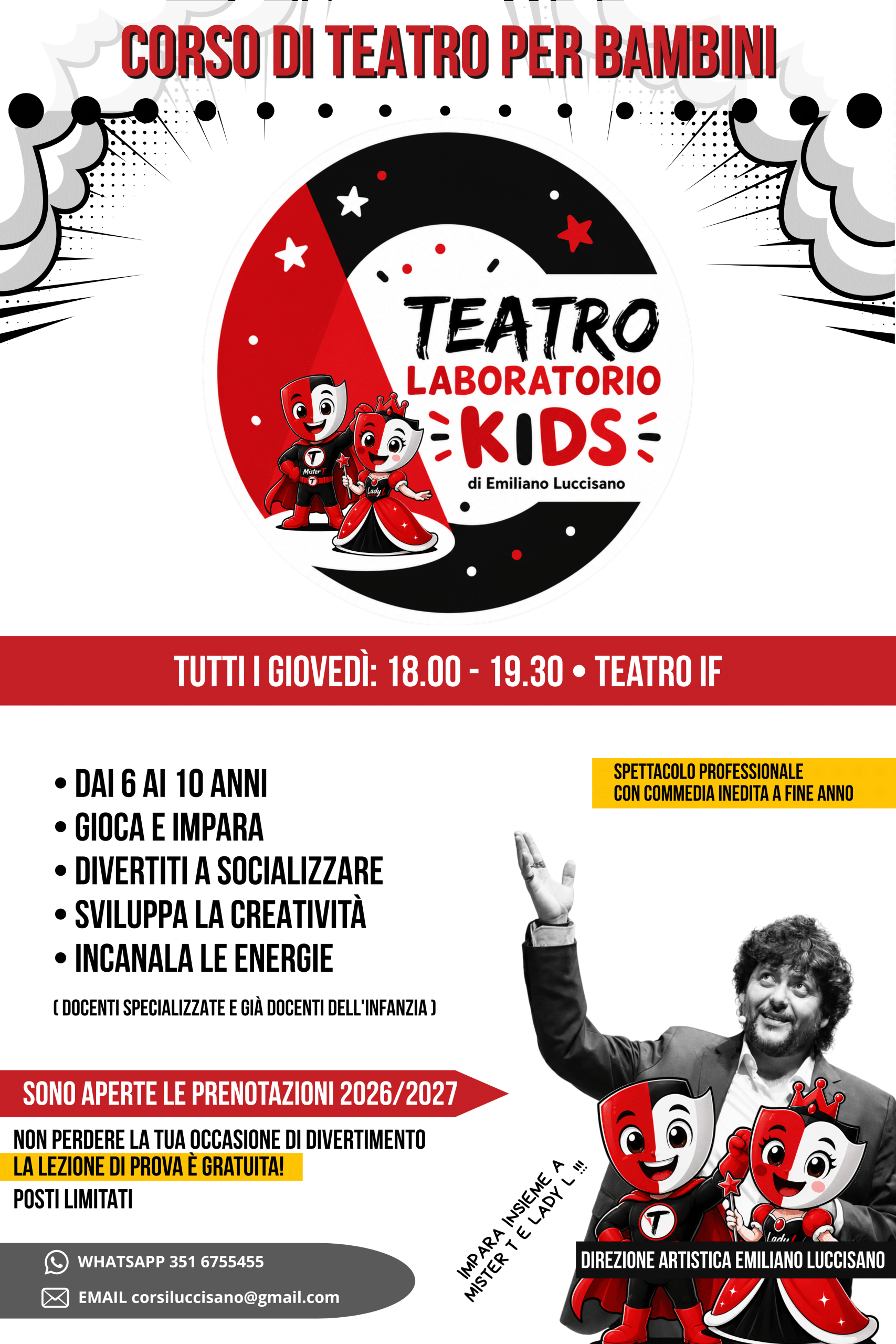 corso di teatro per bambini luccisano